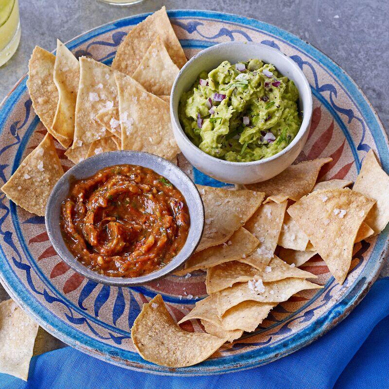 Guacamole. Salsa And Chips